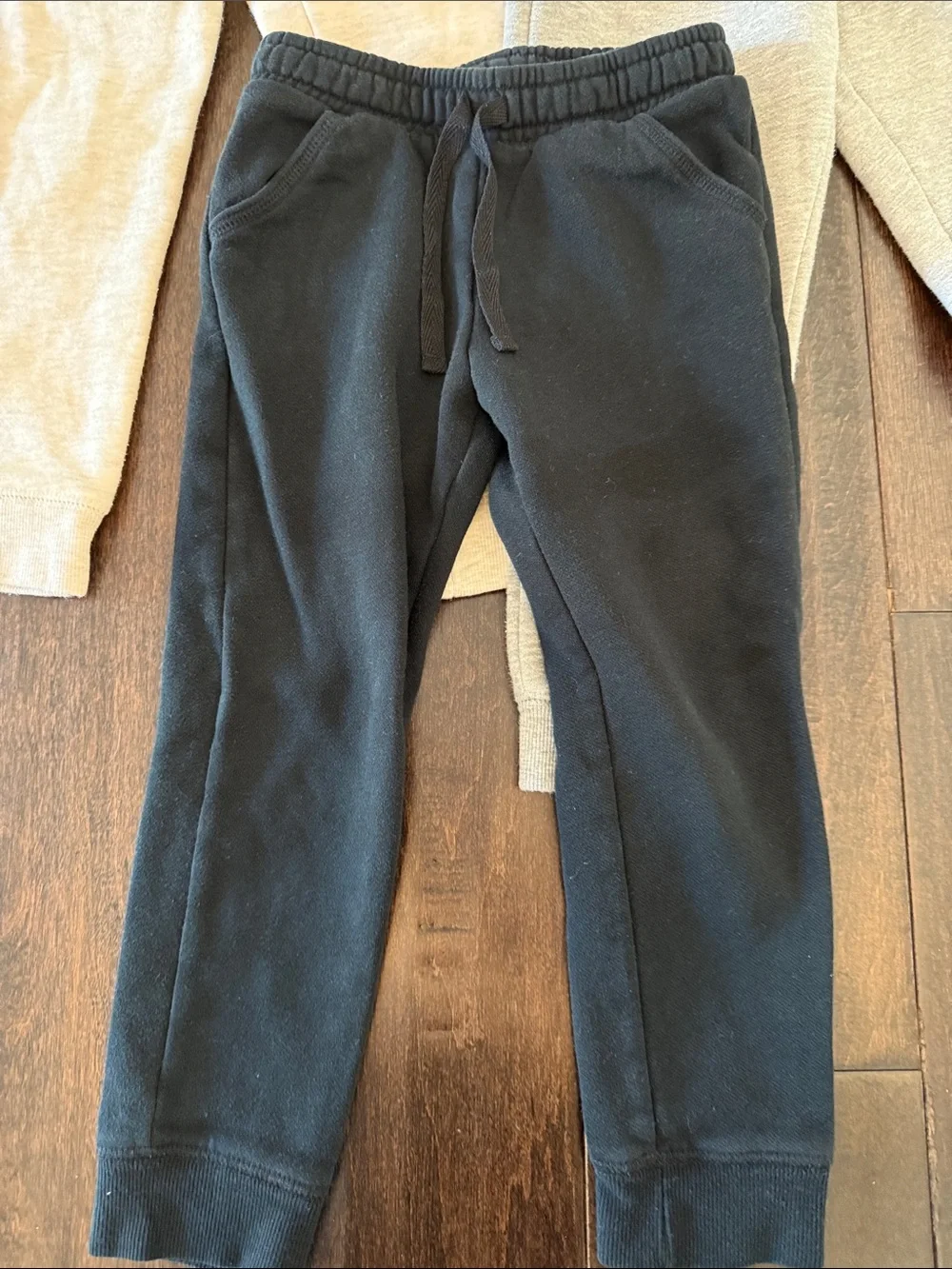Great Cat and Jack Bundle of Everyday Jogger Pants - Black, Light Gray, Cream - Picture 2 of 12